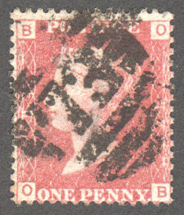 Great Britain Scott 33 Used Plate 84 - OB - Click Image to Close